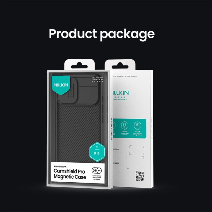 NILLKIN Camshield Pro for iPhone 17 Case Compatible with MagSafe TPU - PC Phone Cover with Slider Camera