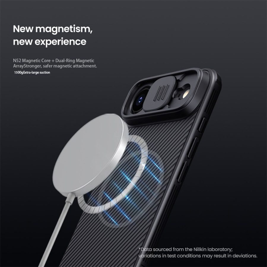 6601176519A-13 NILLKIN Camshield Pro for iPhone Air Case Compatible with MagSafe TPU - PC Phone Cover with Slider Camera