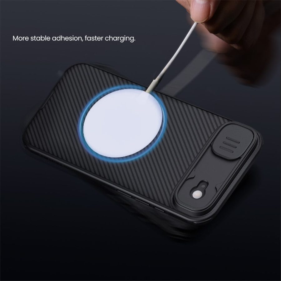6601176519A-14 NILLKIN Camshield Pro for iPhone Air Case Compatible with MagSafe TPU - PC Phone Cover with Slider Camera