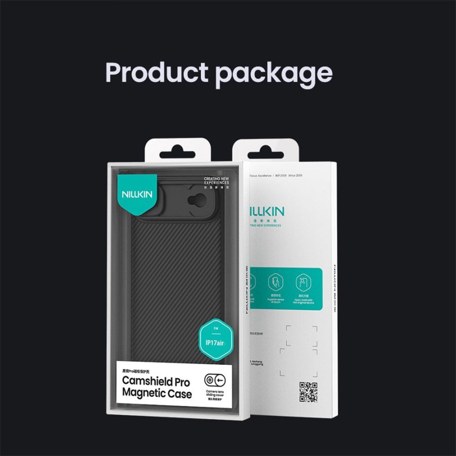 6601176519A-18 NILLKIN Camshield Pro for iPhone Air Case Compatible with MagSafe TPU - PC Phone Cover with Slider Camera