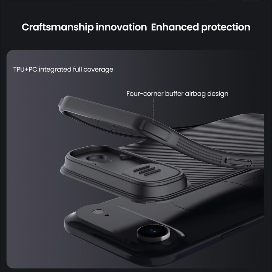 6601176519A-9 NILLKIN Camshield Pro for iPhone Air Case Compatible with MagSafe TPU - PC Phone Cover with Slider Camera