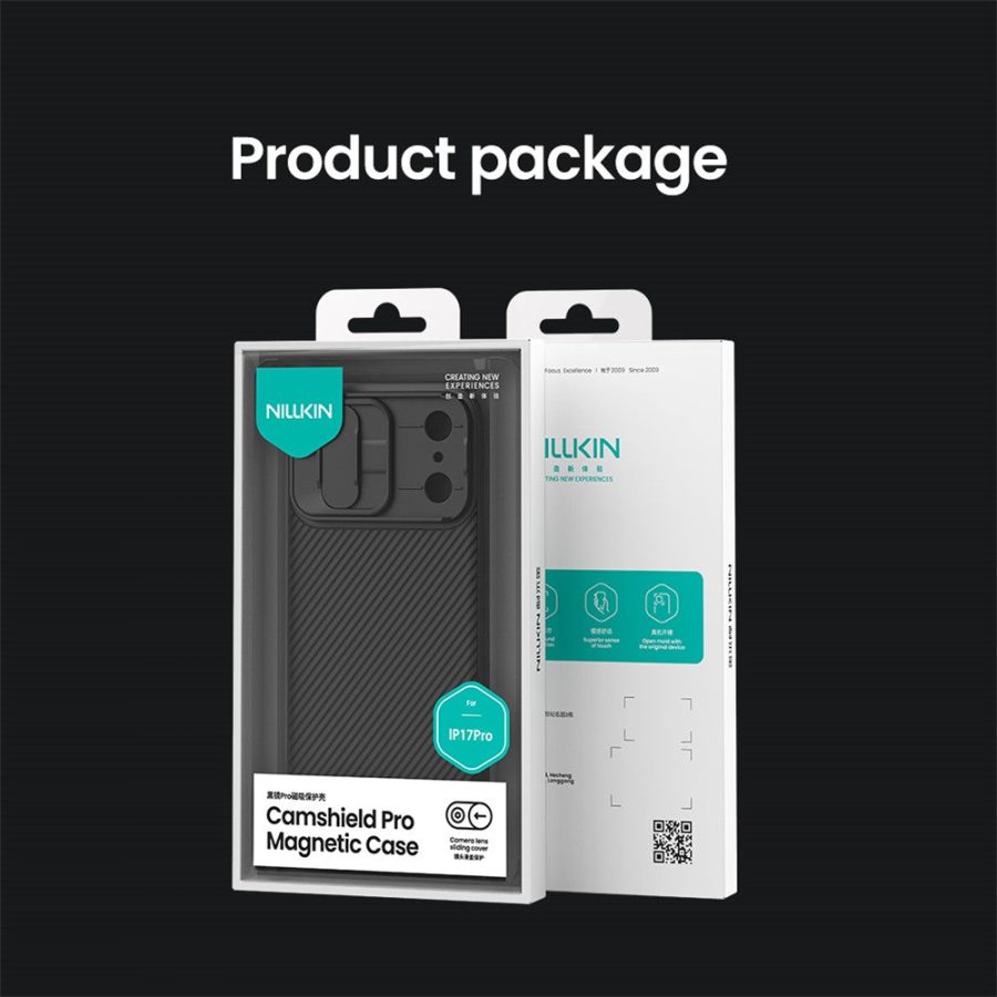 NILLKIN Camshield Pro for iPhone 17 Pro Case Compatible with MagSafe TPU - PC Phone Cover with Slider Camera