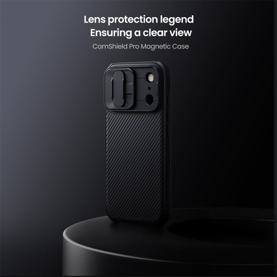 NILLKIN Camshield Pro for iPhone 17 Pro Case Compatible with MagSafe TPU - PC Phone Cover with Slider Camera