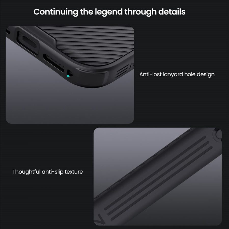 NILLKIN Camshield Pro for iPhone 17 Pro Max Case Compatible with MagSafe TPU - PC Phone Cover with Slider Camera