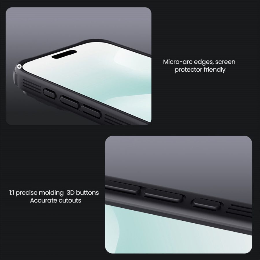 NILLKIN Camshield Pro for iPhone 17 Pro Max Case Compatible with MagSafe TPU - PC Phone Cover with Slider Camera