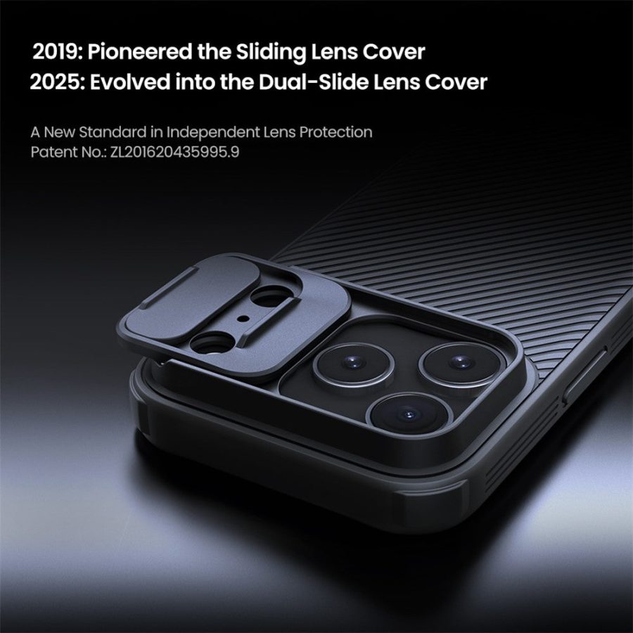 NILLKIN Camshield Pro for iPhone 17 Pro Max Case Compatible with MagSafe TPU - PC Phone Cover with Slider Camera