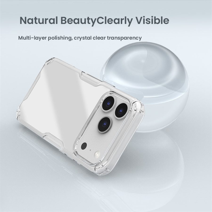 NILLKIN Nature Pro Series For iPhone 17 Pro Case PC - TPU Anti-Scratch Clear Back Cover