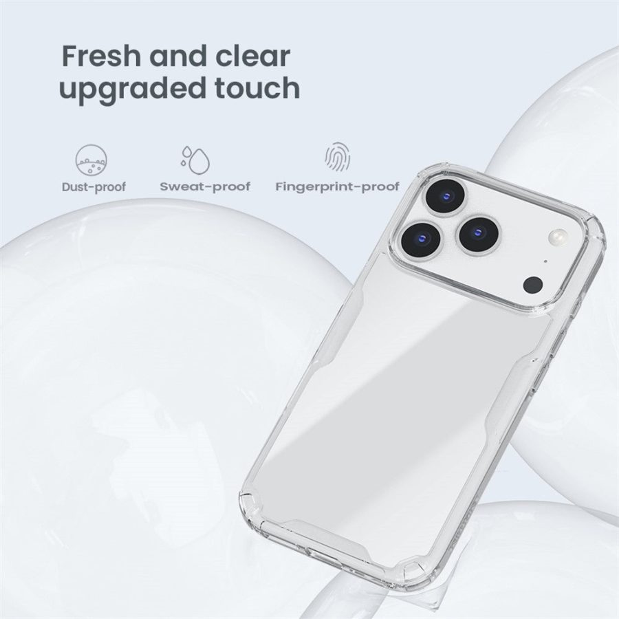 NILLKIN Nature Pro Series For iPhone 17 Pro Case PC - TPU Anti-Scratch Clear Back Cover
