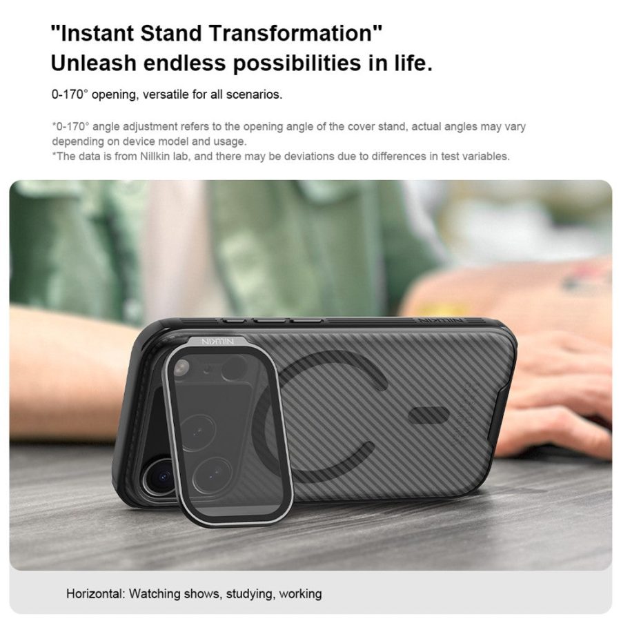 NILLKIN Camshield Prop Magnetic Series for iPhone 17 Pro Case Clear Lens Lid PC - TPU Phone Back Cover