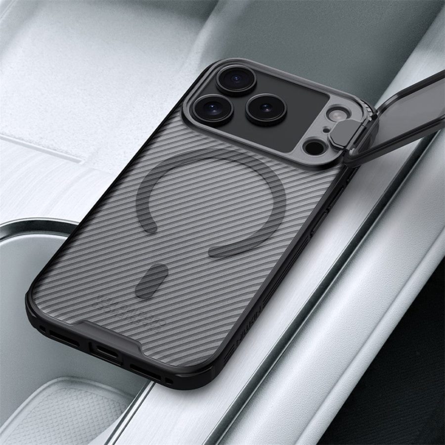 NILLKIN Camshield Prop Magnetic Series for iPhone 17 Pro Case Clear Lens Lid PC - TPU Phone Back Cover