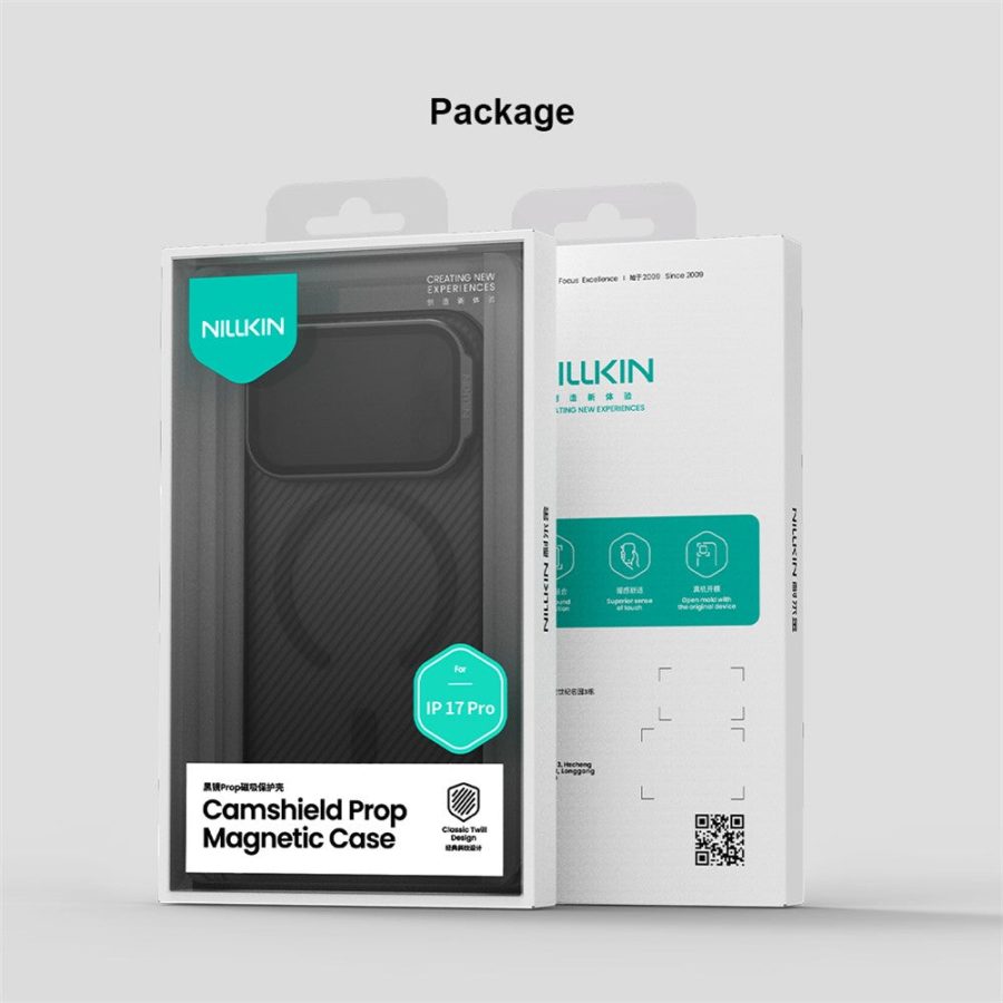 NILLKIN Camshield Prop Magnetic Series for iPhone 17 Pro Case Clear Lens Lid PC - TPU Phone Back Cover