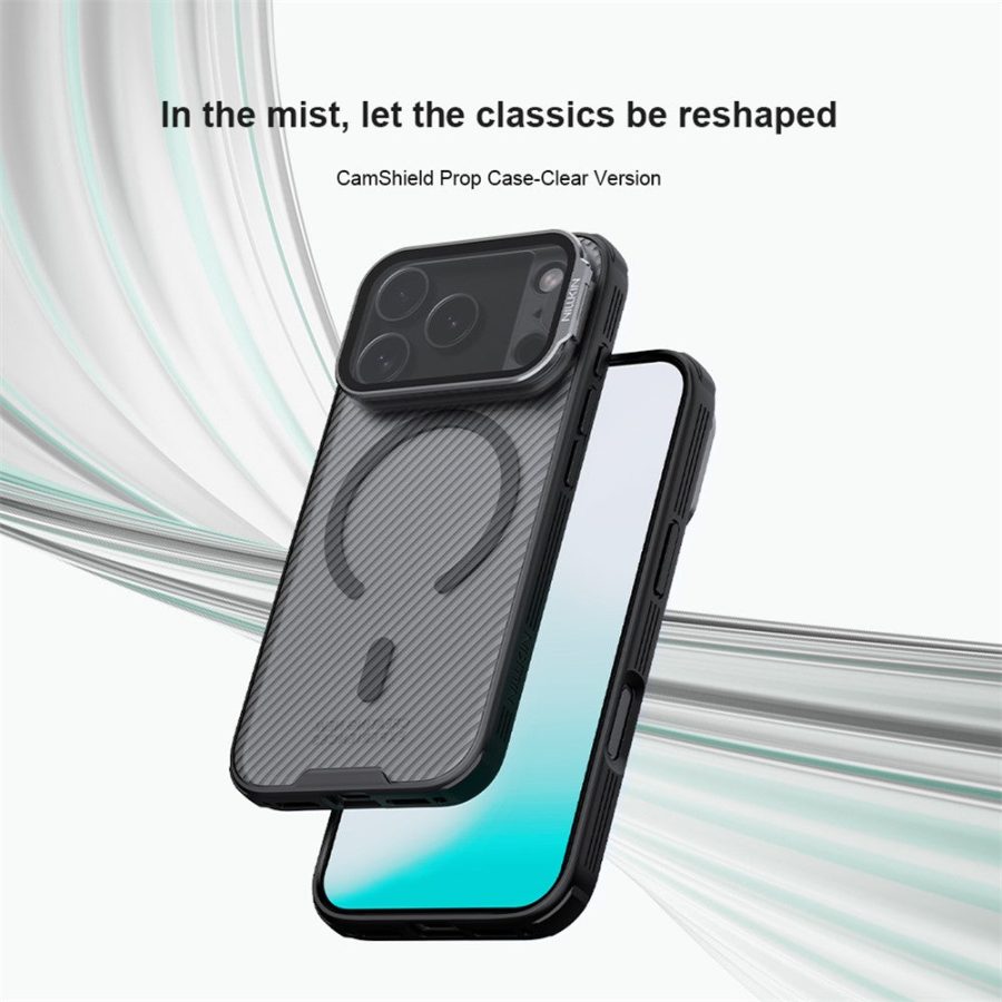 NILLKIN Camshield Prop Magnetic Series for iPhone 17 Pro Case Clear Lens Lid PC - TPU Phone Back Cover
