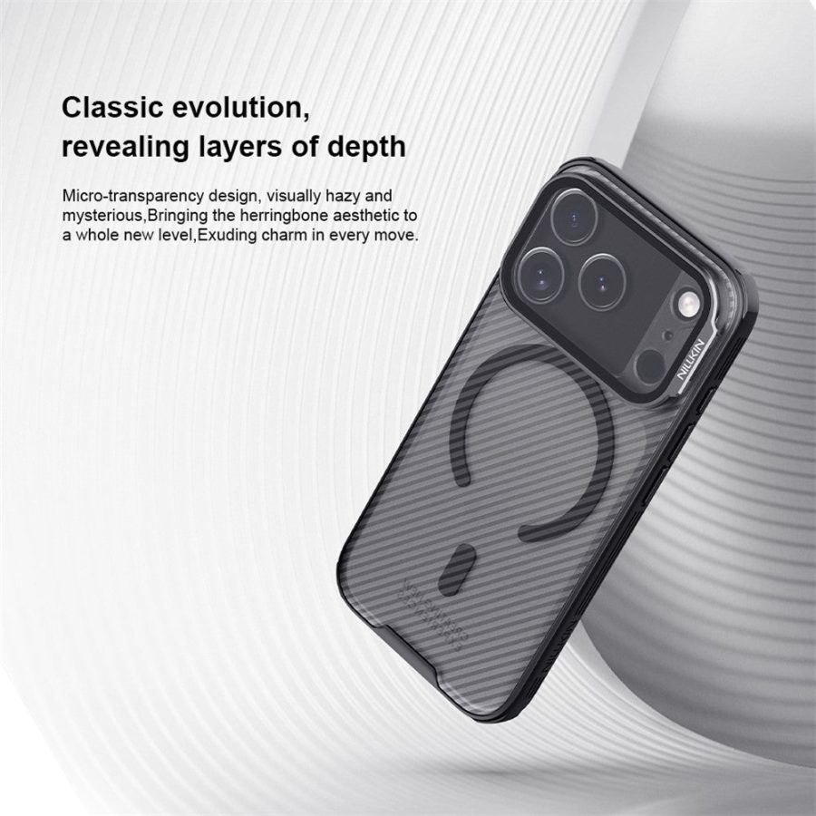 NILLKIN Camshield Prop Magnetic Series for iPhone 17 Pro Case Clear Lens Lid PC - TPU Phone Back Cover