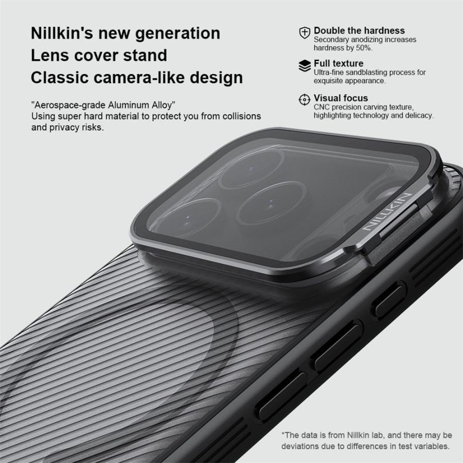 NILLKIN Camshield Prop Magnetic Series for iPhone 17 Pro Case Clear Lens Lid PC - TPU Phone Back Cover