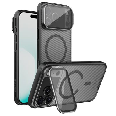 NILLKIN CamShield Prop Magnetic Series For iPhone 17 Pro Max Case TPU - PC Phone Cover with Clear Camera Lid