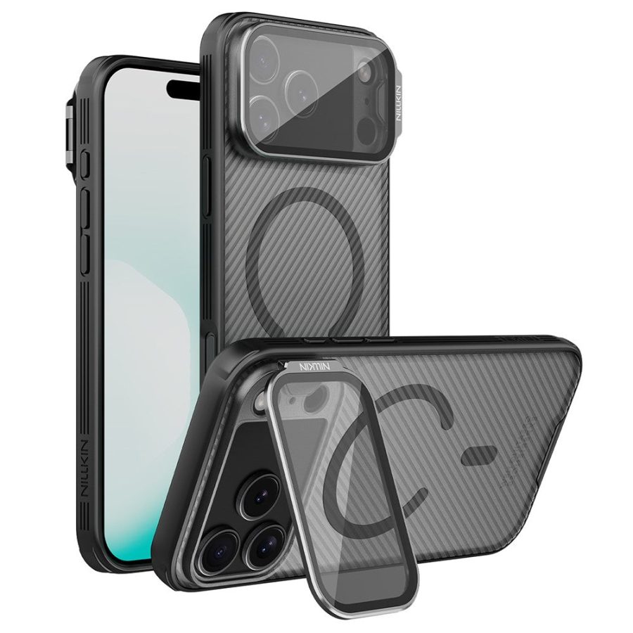 6601176525A-1 NILLKIN CamShield Prop Magnetic Series For iPhone 17 Pro Max Case TPU - PC Phone Cover with Clear Camera Lid