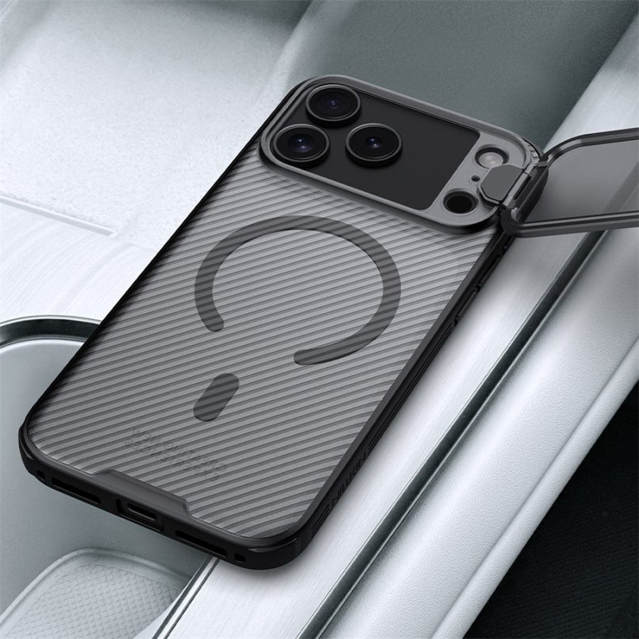 6601176525A-16 NILLKIN CamShield Prop Magnetic Series For iPhone 17 Pro Max Case TPU - PC Phone Cover with Clear Camera Lid