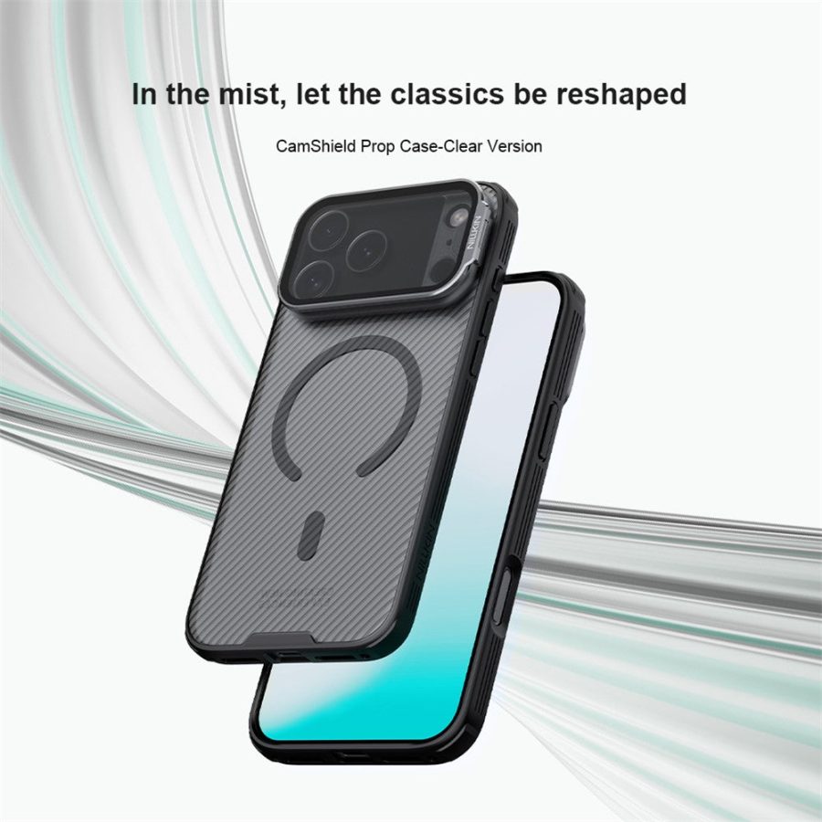 6601176525A-6 NILLKIN CamShield Prop Magnetic Series For iPhone 17 Pro Max Case TPU - PC Phone Cover with Clear Camera Lid
