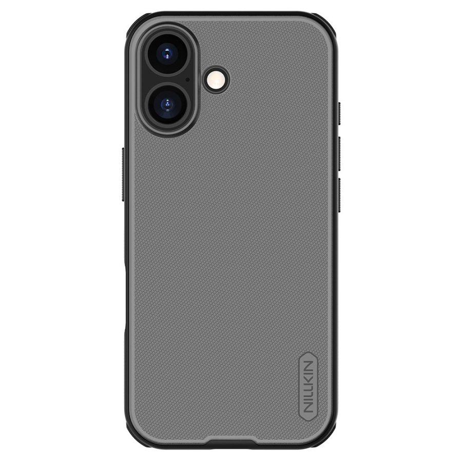 6601177565A-1 NILLKIN Super Frosted Shield Pro For iPhone 17 Case Matte PC - TPU Clear Black Phone Back Cover