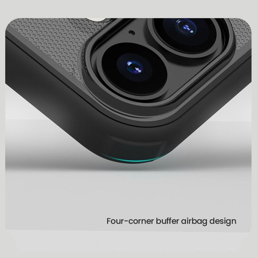 6601177565A-10 NILLKIN Super Frosted Shield Pro For iPhone 17 Case Matte PC - TPU Clear Black Phone Back Cover