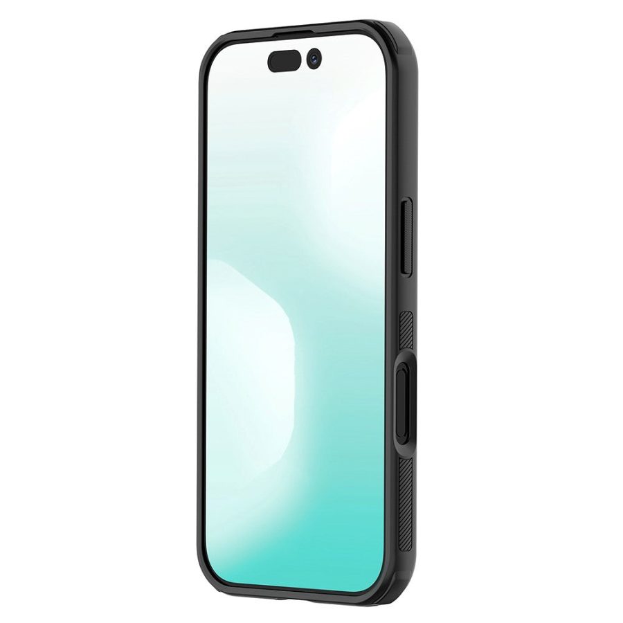 6601177565A-3 NILLKIN Super Frosted Shield Pro For iPhone 17 Case Matte PC - TPU Clear Black Phone Back Cover