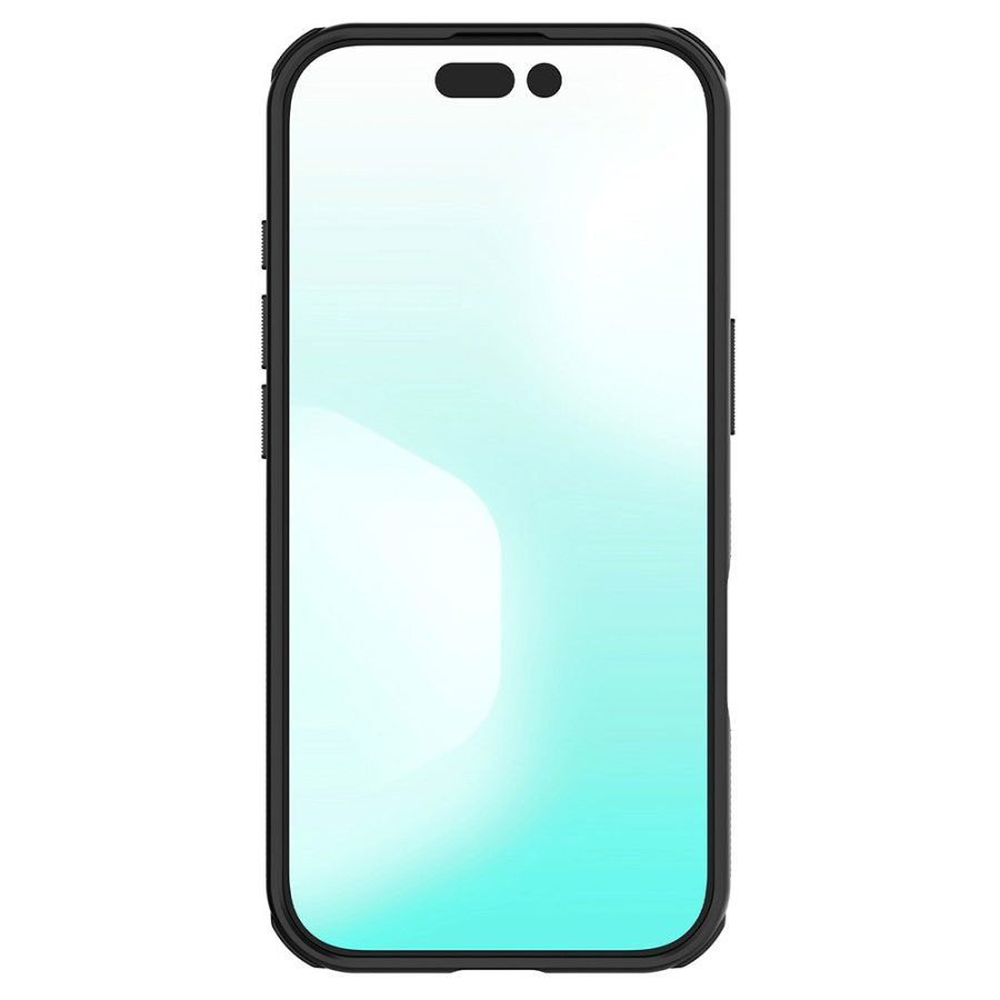 6601177565A-4 NILLKIN Super Frosted Shield Pro For iPhone 17 Case Matte PC - TPU Clear Black Phone Back Cover