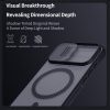 6601178530A-18 NILLKIN Camshield Pro Magnetic Series For iPhone 17 Case TPU - PC Clear Black Phone Cover with Camera Slider
