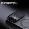 6601178530A-8 NILLKIN Camshield Pro Magnetic Series For iPhone 17 Case TPU - PC Clear Black Phone Cover with Camera Slider
