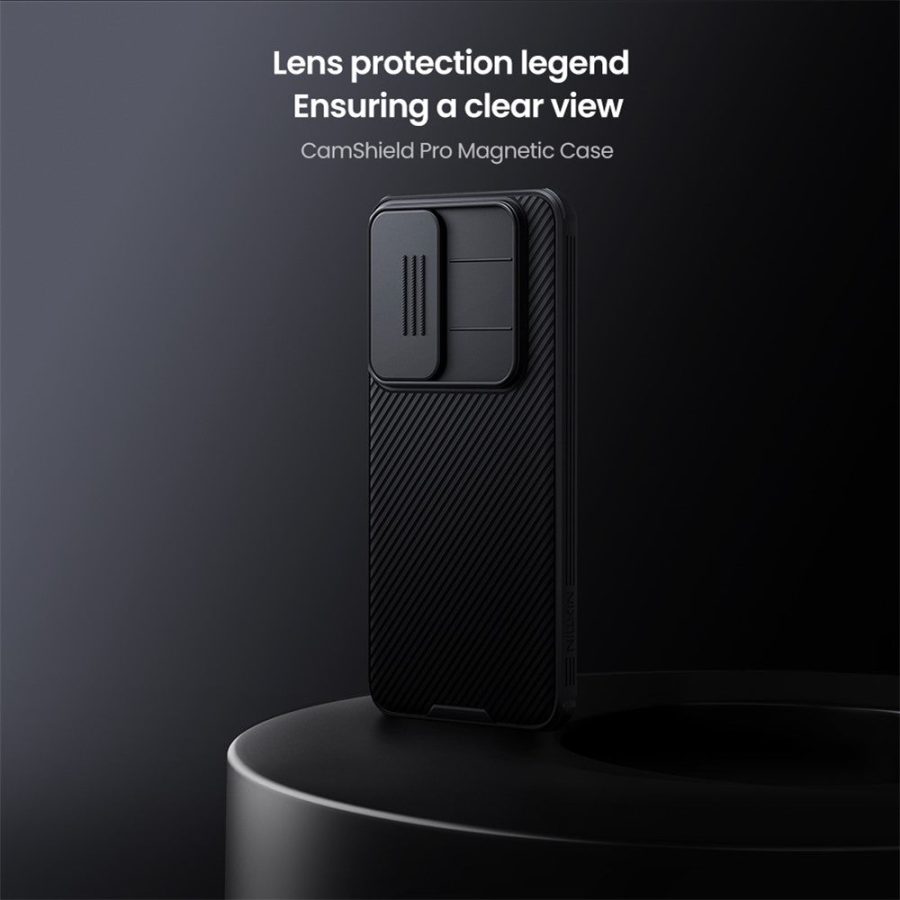 6601178704A-5 NILLKIN Camshield Pro for Samsung Galaxy S25 FE Magnetic Case TPU - PC Phone Cover with Slider Camera