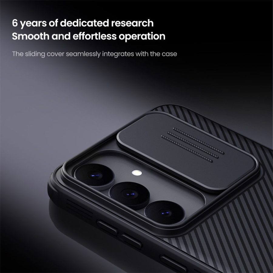 6601178704A-7 NILLKIN Camshield Pro for Samsung Galaxy S25 FE Magnetic Case TPU - PC Phone Cover with Slider Camera