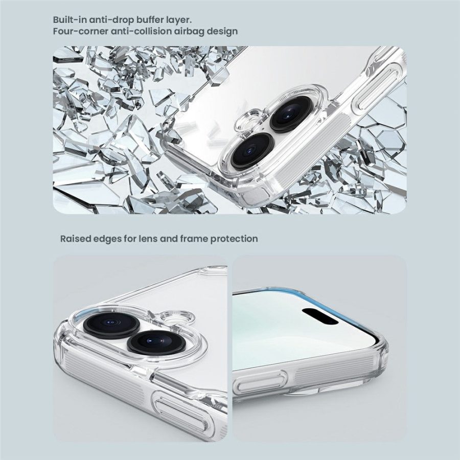 NILLKIN Nature Pro Series For iPhone 17 Case PC - TPU Anti-Scratch Clear Back Cover