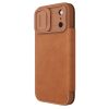 6601178912A-10 NILLKIN Qin Pro Series for iPhone 17 Pro Max Case with Card Slots Leather Phone Cover