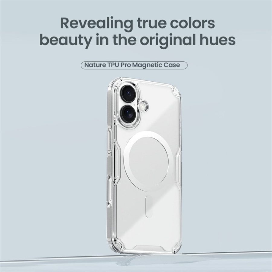 6601178953A-5 NILLKIN Nature Pro Series for iPhone 17 Case Compatible with MagSafe TPU - PC Ultra Clear Phone Case
