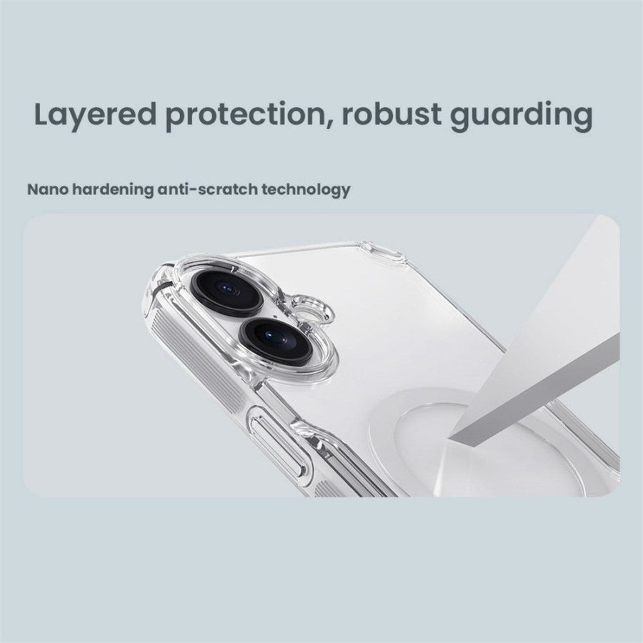 6601178953A-8 NILLKIN Nature Pro Series for iPhone 17 Case Compatible with MagSafe TPU - PC Ultra Clear Phone Case