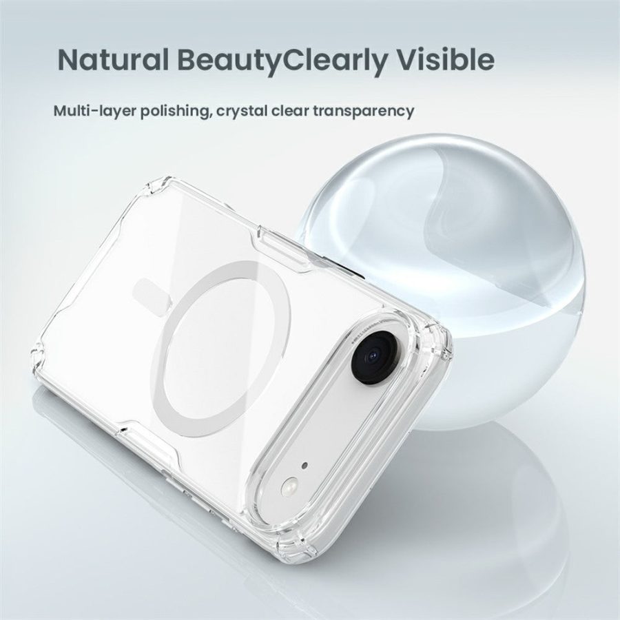 NILLKIN Nature Pro Series for iPhone Air Case Compatible with MagSafe TPU - PC Ultra Clear Phone Cover