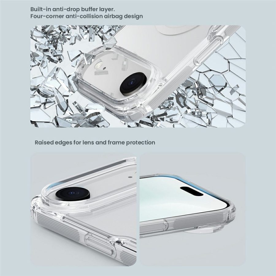NILLKIN Nature Pro Series for iPhone Air Case Compatible with MagSafe TPU - PC Ultra Clear Phone Cover