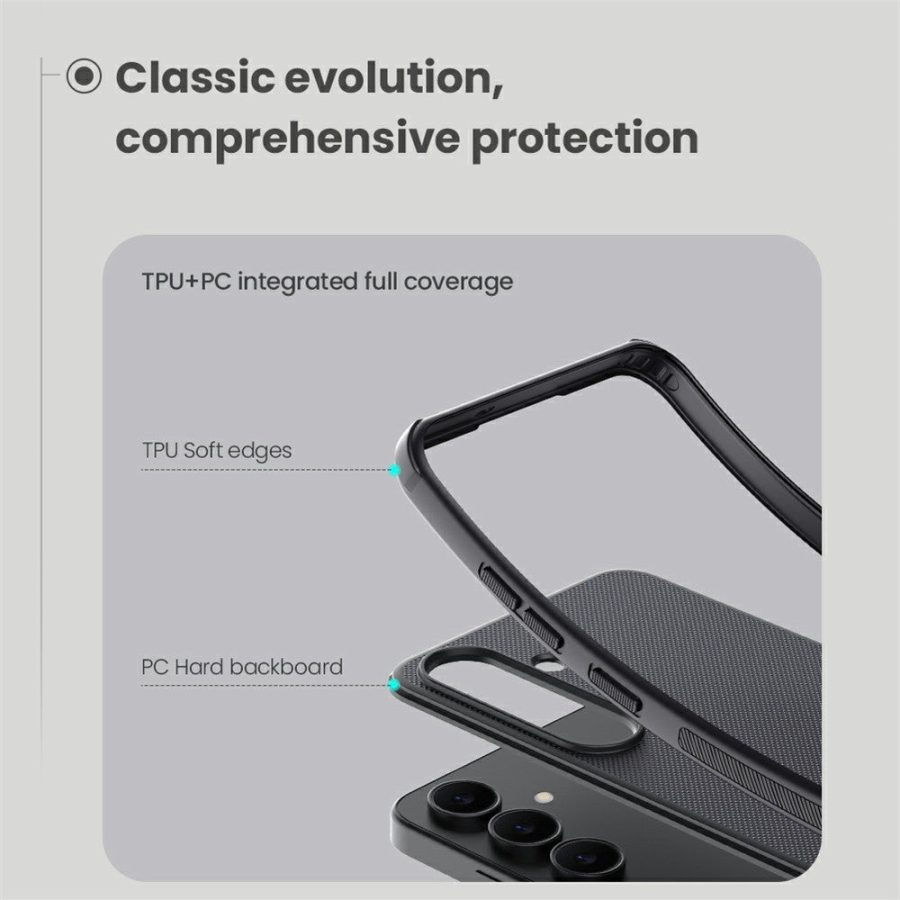 6601179359A-8 NILLKIN Frosted Shield Pro For Samsung Galaxy S25 FE Case Matte PC - TPU Phone Cover