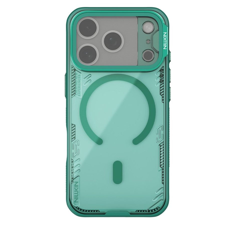NILLKIN Iceblade CamProp For iPhone 17 Pro Magnetic Case Clear Lens Lid Kickstand PC - TPU Phone Cover