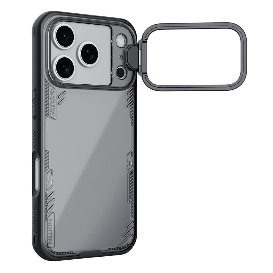 6601180775A-1 NILLKIN Iceblade CamProp For iPhone 17 Pro Case Clear Lens Lid Kickstand PC - TPU Phone Cover