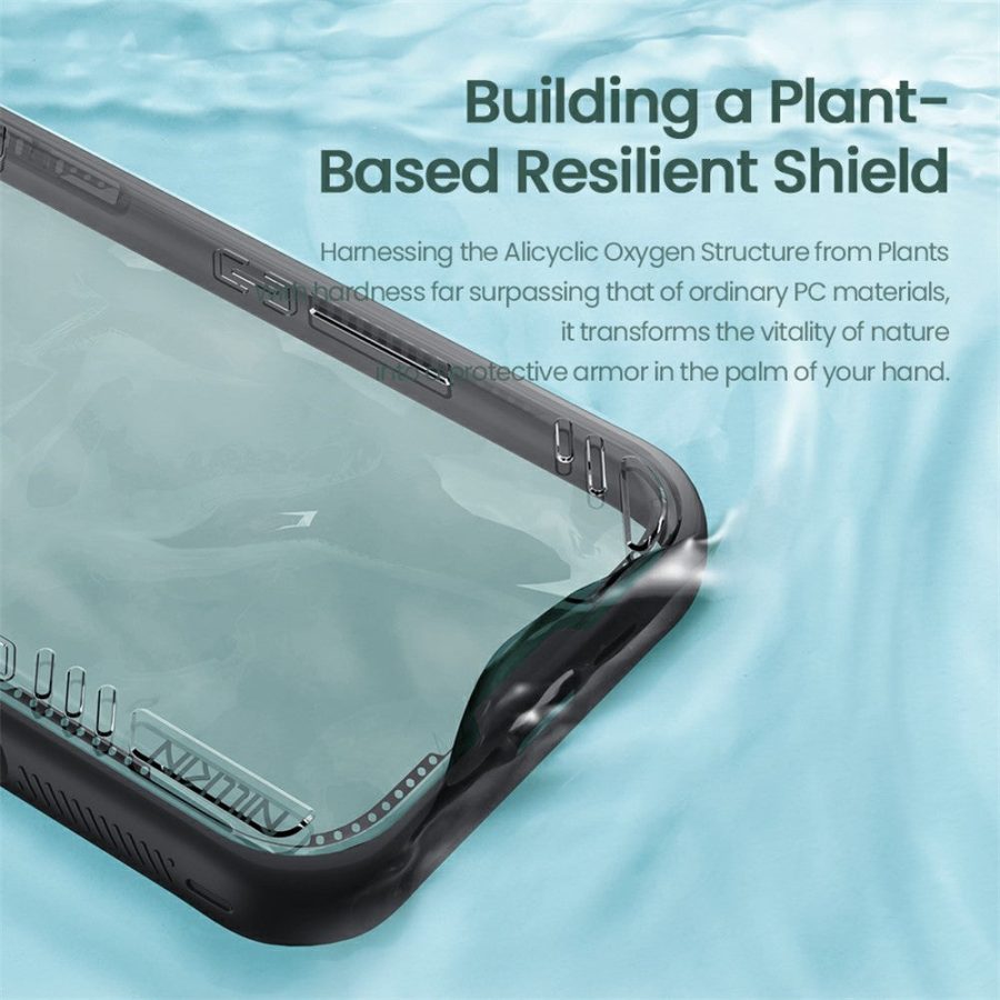 6601180775A-10 NILLKIN Iceblade CamProp For iPhone 17 Pro Case Clear Lens Lid Kickstand PC - TPU Phone Cover