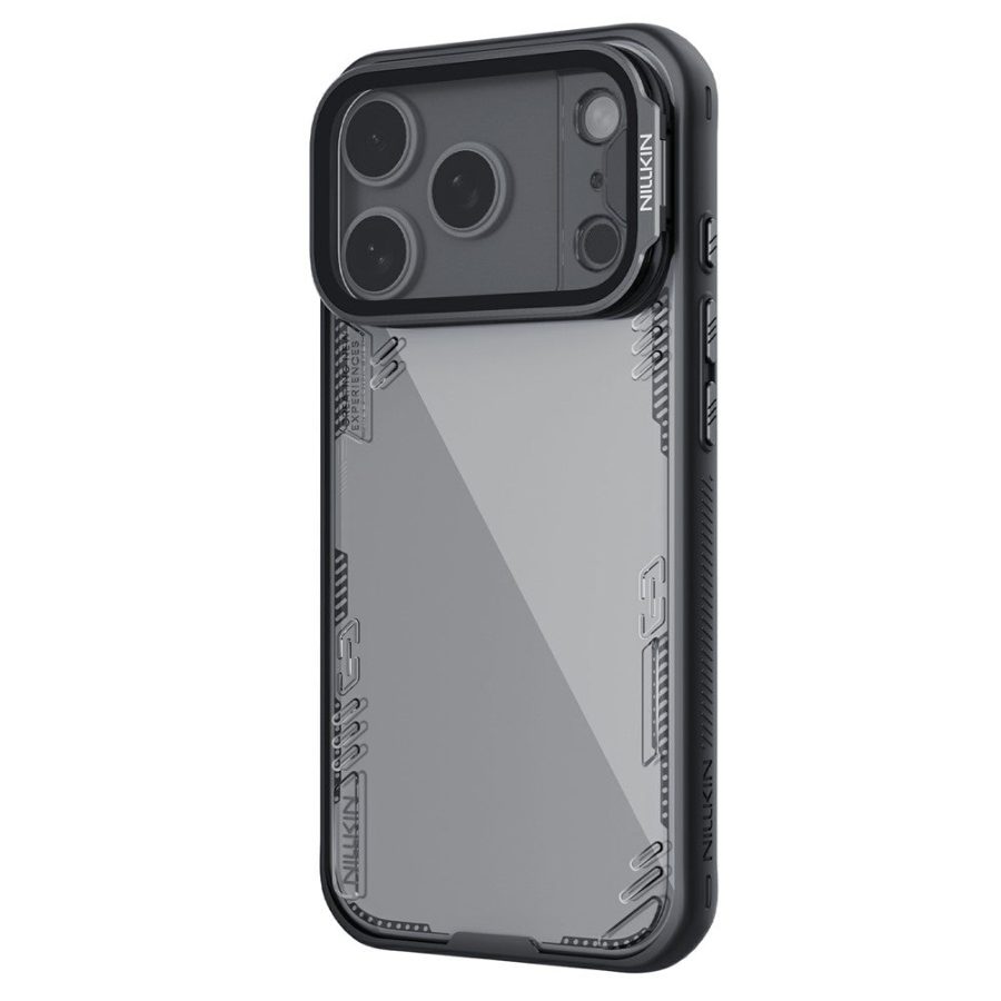 6601180775A-2 NILLKIN Iceblade CamProp For iPhone 17 Pro Case Clear Lens Lid Kickstand PC - TPU Phone Cover