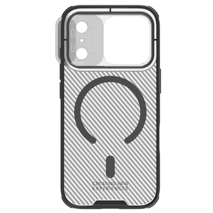 6601180787A-5 NILLKIN Camshield Pro Magnetic Series For iPhone 17 Pro Case TPU - PC Clear Black Phone Cover with Camera Slider