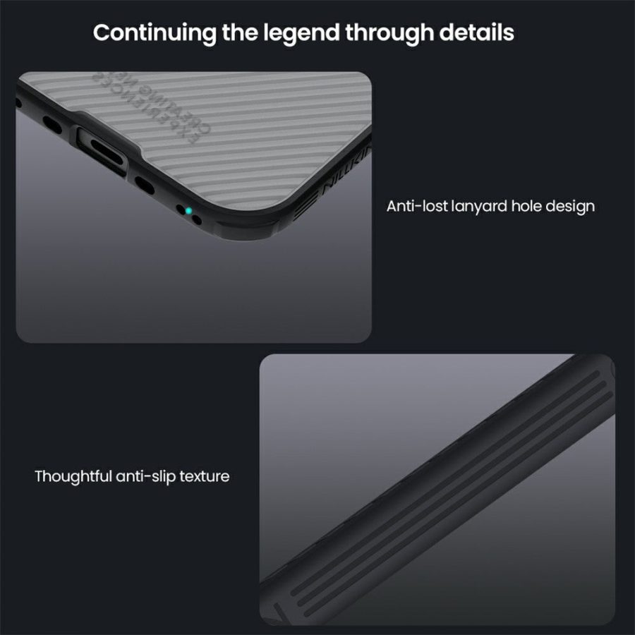 NILLKIN Camshield Pro Magnetic Series For iPhone Air Case TPU - PC Clear Black Phone Cover with Camera Slider