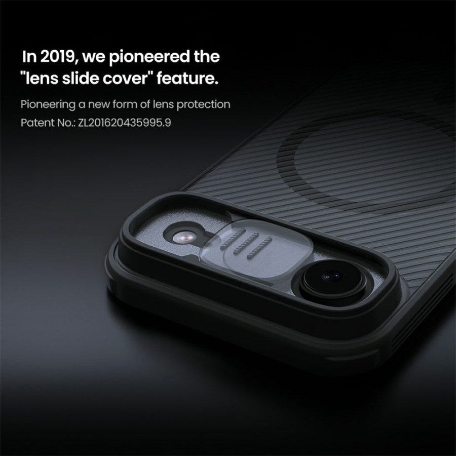 NILLKIN Camshield Pro Magnetic Series For iPhone Air Case TPU - PC Clear Black Phone Cover with Camera Slider