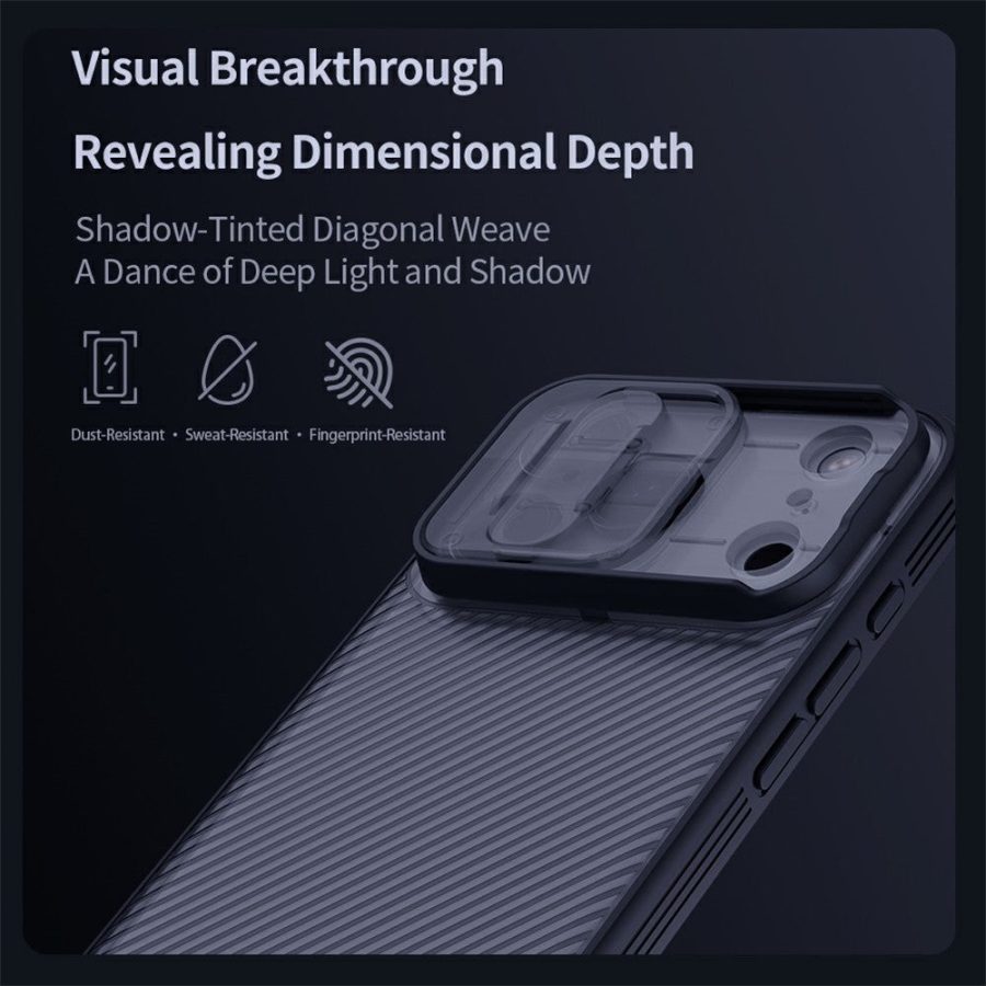 NILLKIN Camshield Pro Series For iPhone 17 Pro Max Case TPU - PC Phone Cover with Camera Slider