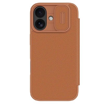 6601181520A-1 NILLKIN Qin Pro Series for iPhone 17 Case with Card Slots Leather Phone Cover