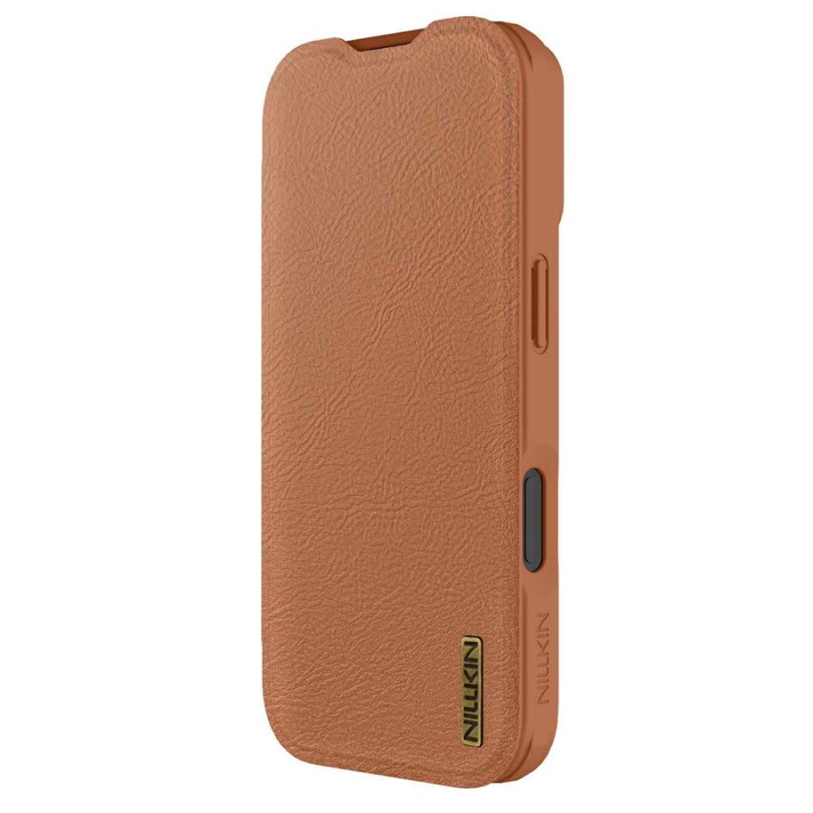 6601181520A-3 NILLKIN Qin Pro Series for iPhone 17 Case with Card Slots Leather Phone Cover