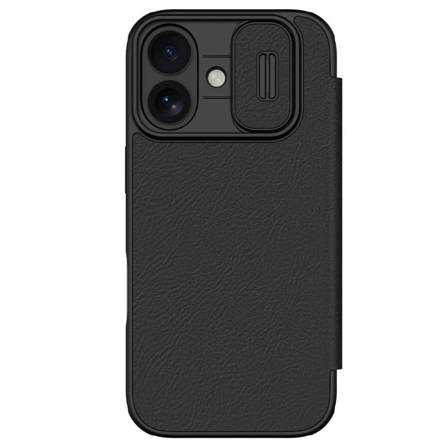 6601181520B-1 NILLKIN Qin Pro Series for iPhone 17 Case with Card Slots Leather Phone Cover