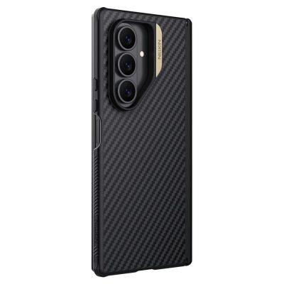 6601181730A-1 NILLKIN For Samsung Galaxy Z Fold7 Case Carbon Fiber Back Shockproof Phone Cover with Magnetic Support