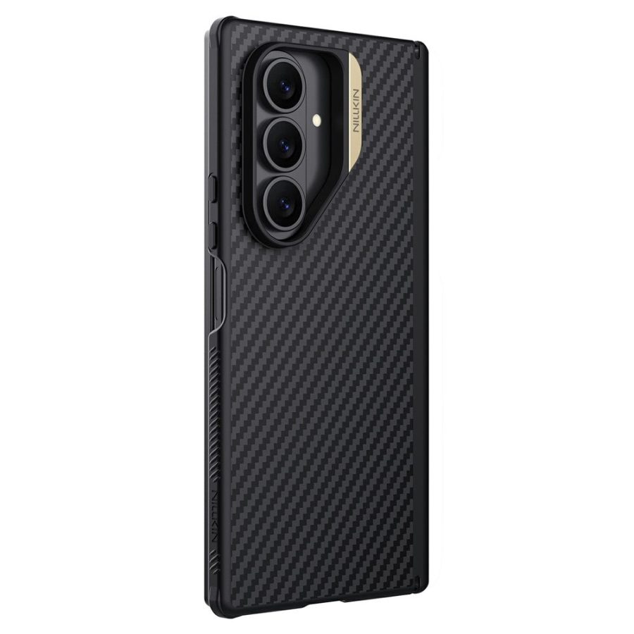 6601181730A-1 NILLKIN For Samsung Galaxy Z Fold7 Case Carbon Fiber Back Shockproof Phone Cover with Magnetic Support